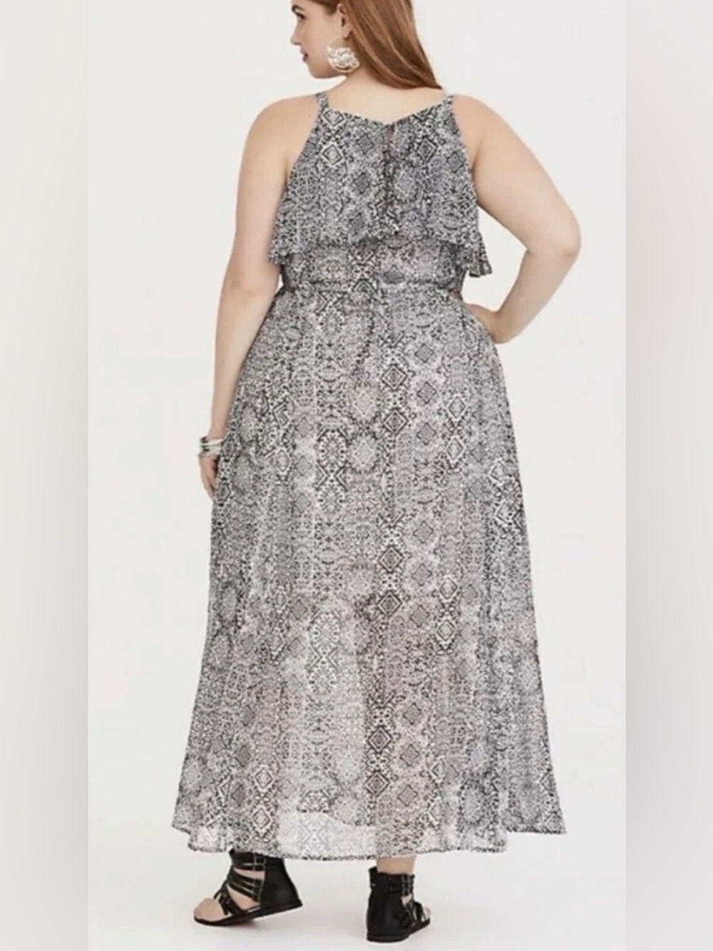 Torrid 1 Black And White Maxi Dress - Picture 2 of 9